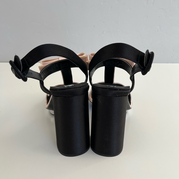 Auth PRADA Satin Bow Platform Heels - Picture 9 of 12